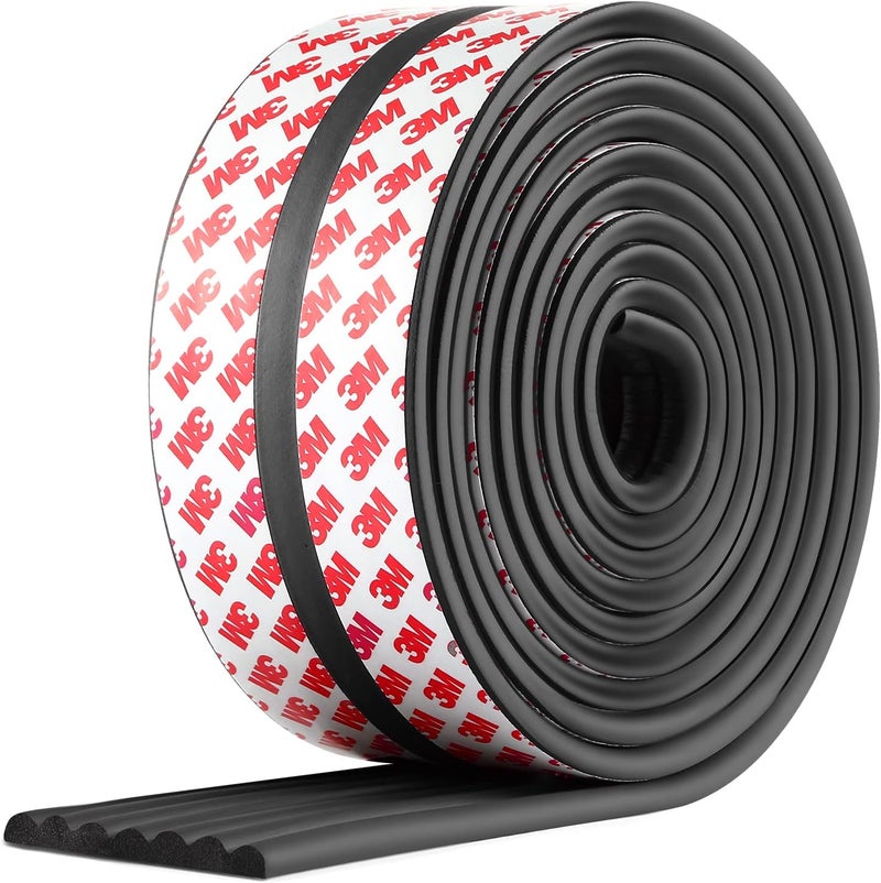 Dovesail Baby Proofing Edge Corner Protector, 16.4 ft Edge Guards Padding with 3M Adhesive, Extra-Wide Soft NBR Rubber Foam Padding, Furniture,Sharp Edge Safety Corner Edge Bumper Guard-Black - Image 1